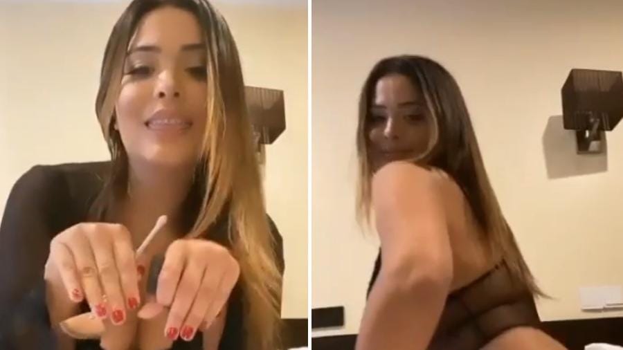 Geisy Arruda rebola de lingerie ao som de tudo okay