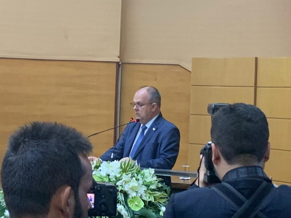 Belivaldo Chagas faz discurso otimista na Alese