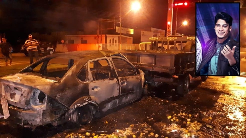 Cantor sertanejo sofre acidente e é resgatado de carro em chamas