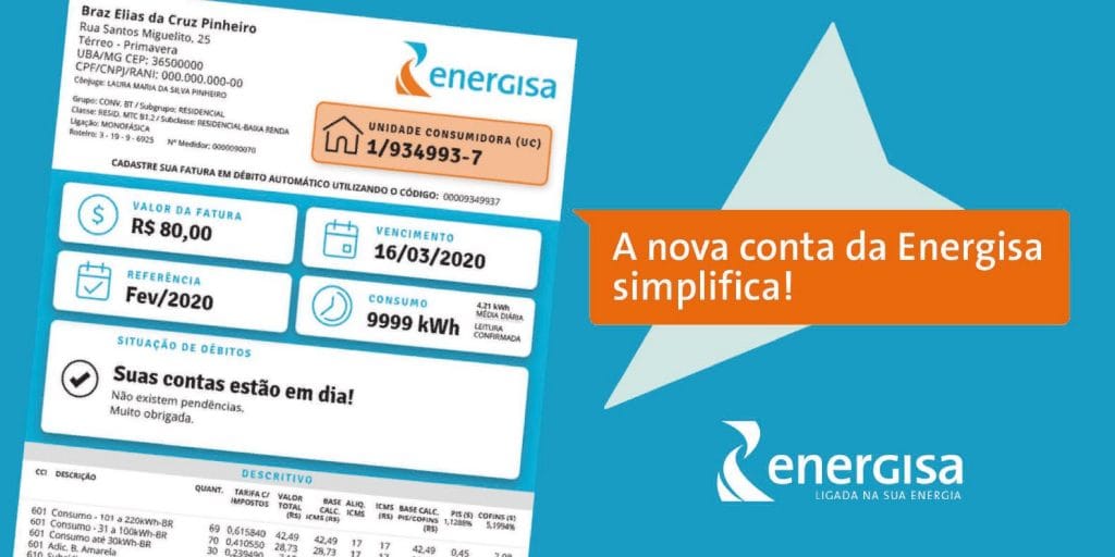 Contas de energia em Sergipe terão novo modelo a partir de março 1 Contas de energia em Sergipe terão novo modelo a partir de março