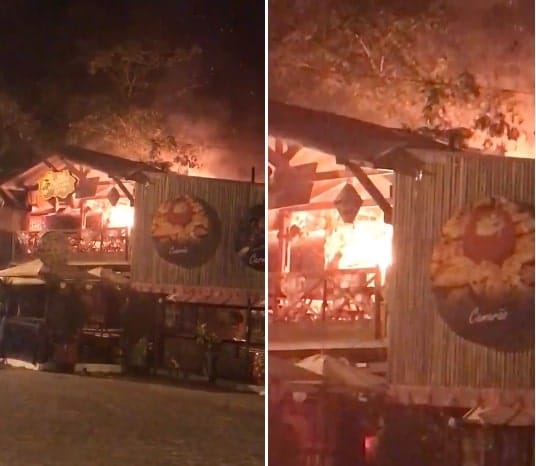 Bar Xpto é atingido por chamas em Estância