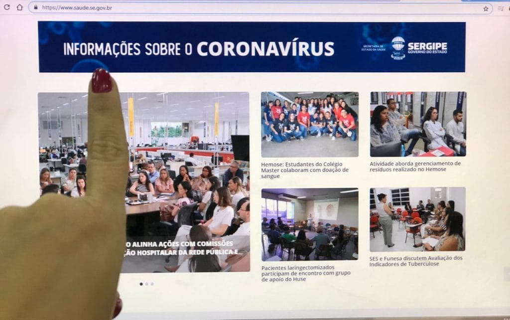 Governo de Sergipe disponibiliza dicas de prevenção e informações sobre coronavírus