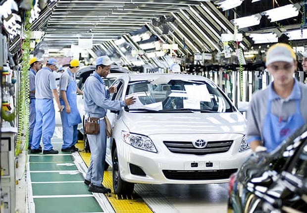 Toyota paralisa fábricas no Brasil até 5 de abril