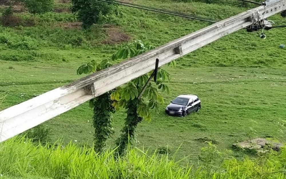 Motorista com sinais de embriaguez é preso após perder o controle do veículo em Nossa Senhora do Socorro