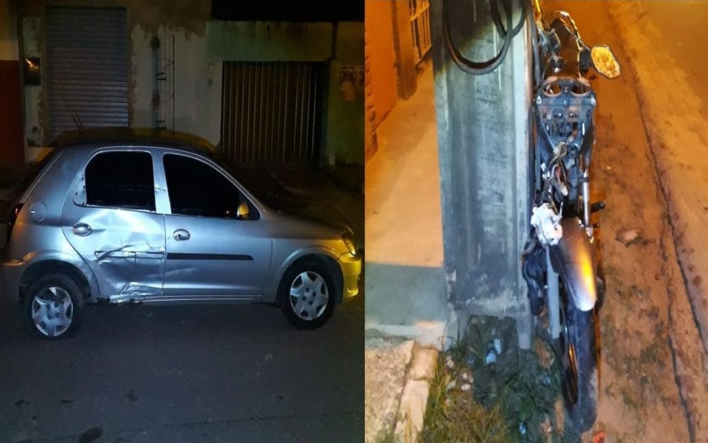 Motorista supostamente embriagado é preso após colidir em motocicleta no Santa Maria