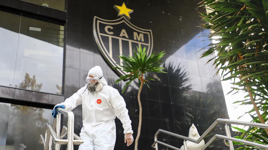 Após testes e desinfecção do CT Atlético MG retorna aos treinos nesta terça 19