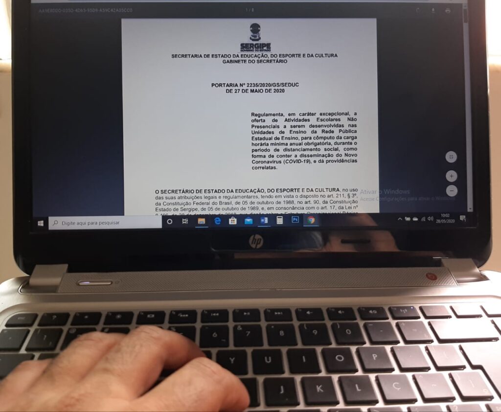 Aulas da rede estadual de ensino são retomadas na modalidade EAD em Sergipe