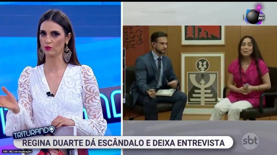 Chris Flores detona Regina Duarte Finalmente conheci quem é