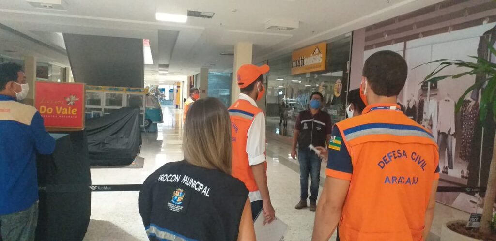 Covid 19 Shoppings de Aracaju são fiscalizados pela prefeitura