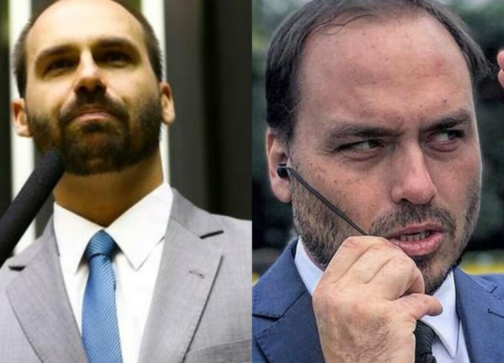 Eduardo e Carlos Bolsonaro dizem que inquérito das fake news é inconstitucional