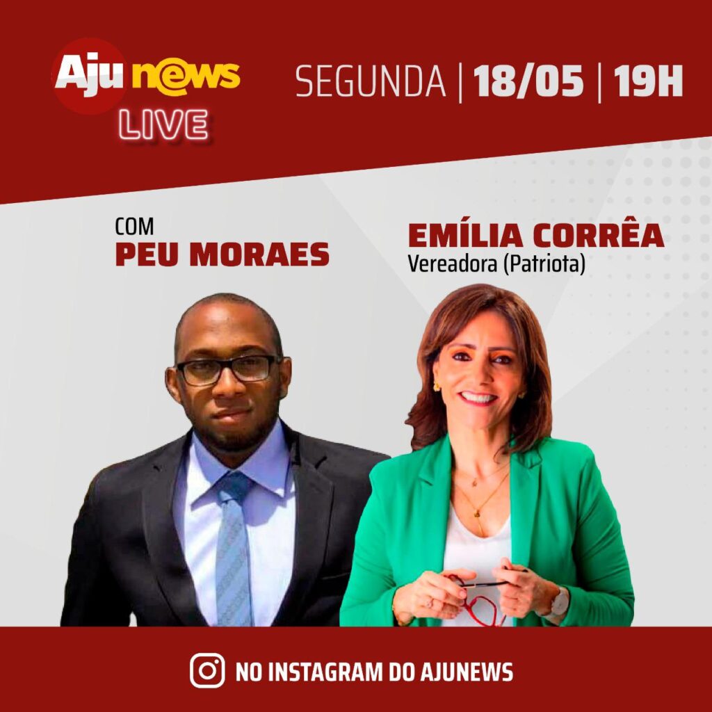Emília Corrêa é entrevistada pelo AjuNews nesta segunda 18