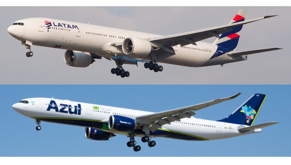 Azul e Latam anunciam acordo para compartilhamento de voos e programas de fidelidade