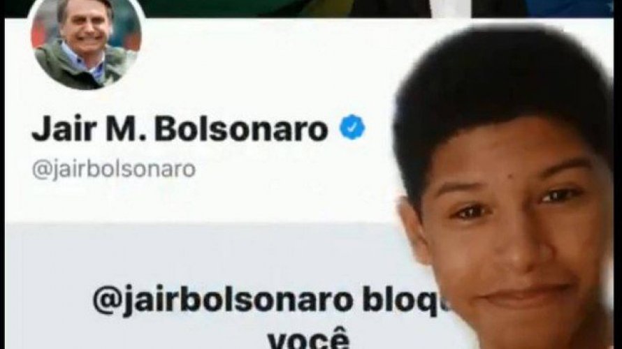 Influencer baiano de 15 anos irrita Bolsonaro e é bloqueado pelo presidente no Twitter