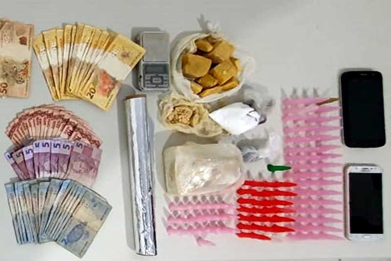 Jovem é preso com crack cocaína e maconha no bairro América