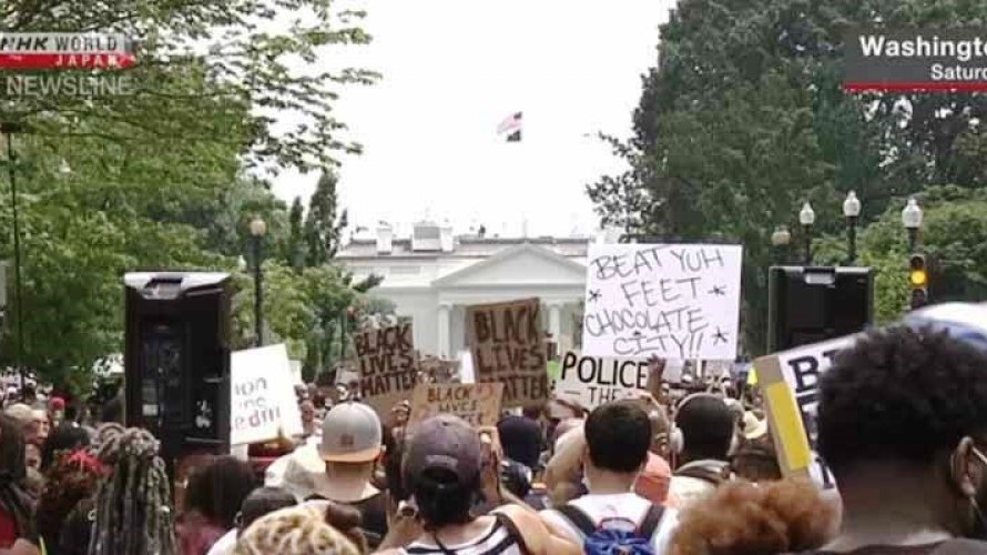 Protestos deste sábado contra racismo nos EUA são os maiores até agora