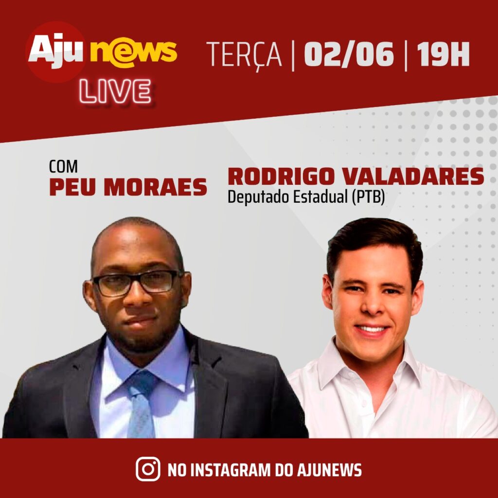 Rodrigo Valadares é entrevistado pelo AjuNews nesta terça 02