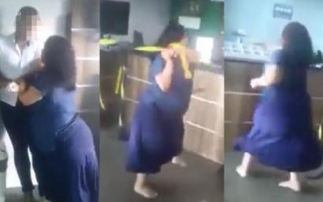 Vídeo mostra religiosa espancando homossexual em rodoviária acima de mim só Deus disse ela