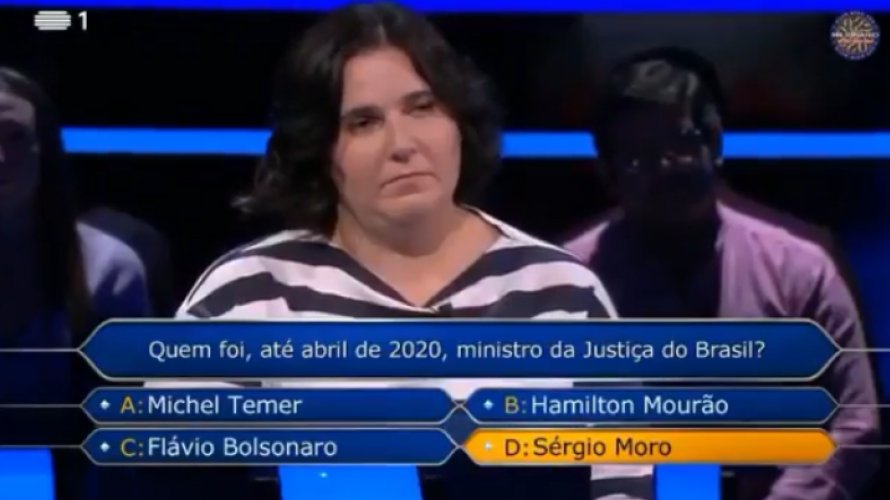Participante de programa português chama presidente de Fora Bolsonaro e arranca risos da plateia veja vídeo