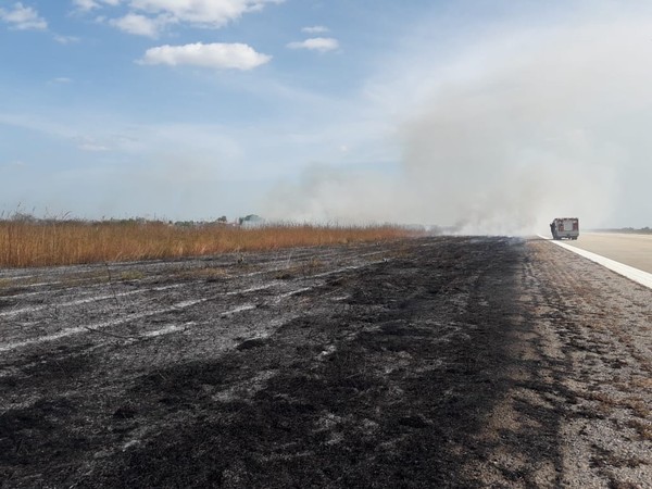 Aeroporto de Mossoro sofre incendio as vesperas da visita de Bolsonaro