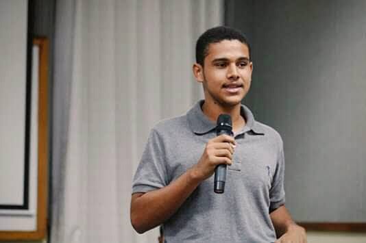 Aluno de escola publica em Sergipe e primeiro jovem do Brasil a se tornar assessor do Instituto Interamericano del Nino