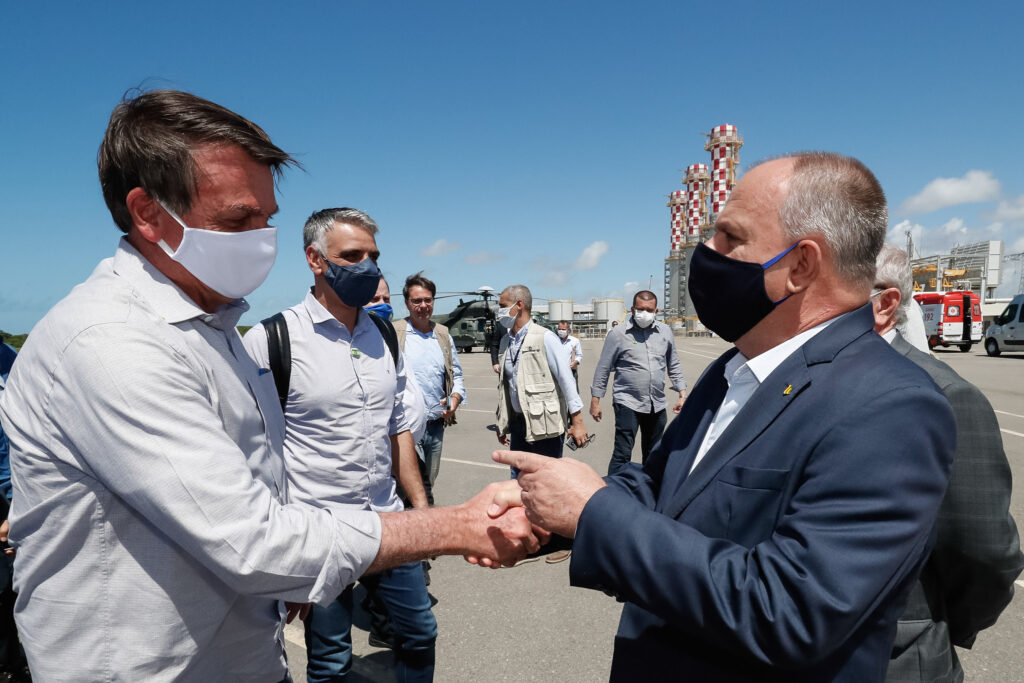 Belivaldo agradece a Bolsonaro pelo apoio na construcao de usina na Barra Meu palanque e Sergipe seu palanque e o Brasil