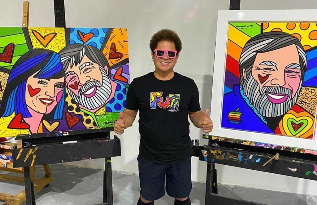 Romero Britto diz que video de mulher quebrando sua obra e de 2017 Todos podem ver que fui vitima