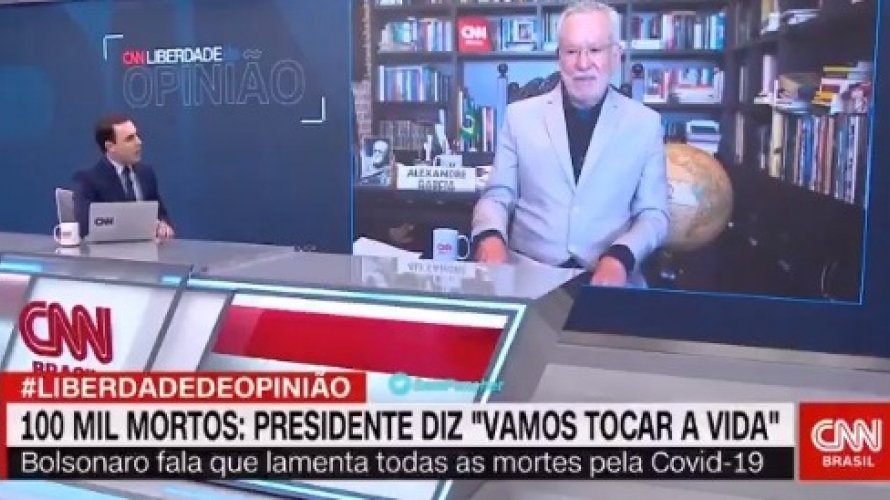 Vídeo Apresentador da CNN discute ao vivo com Alexandre Garcia sobre eficácia da cloroquina