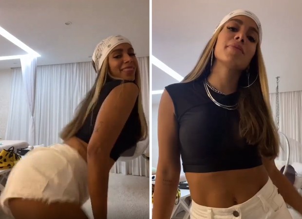 Anitta mostra rebolado ao dancar funk no Instagram