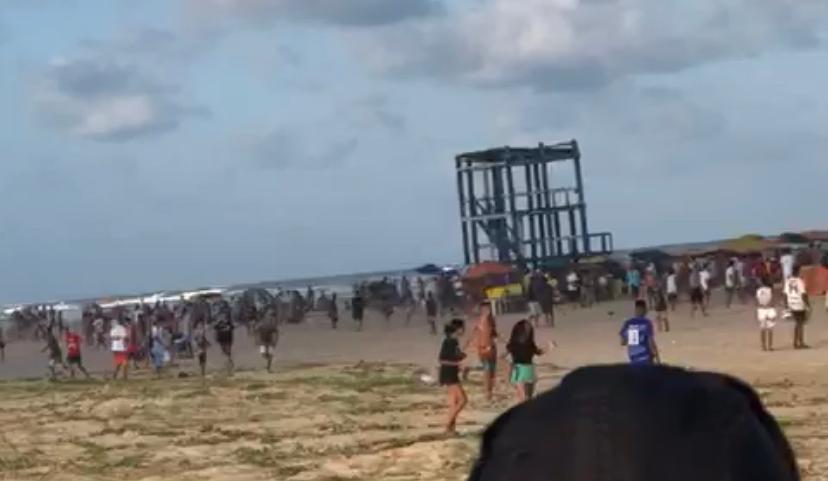 Aracaju registra praias lotadas e aglomeracao no fim de semana veja video