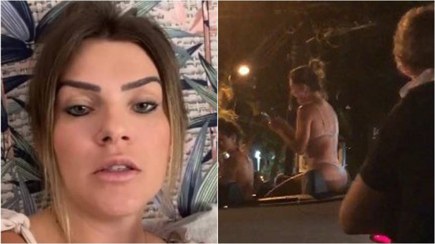 Em video mulher que estava de biquini e se envolveu em briga no Leblon confessa