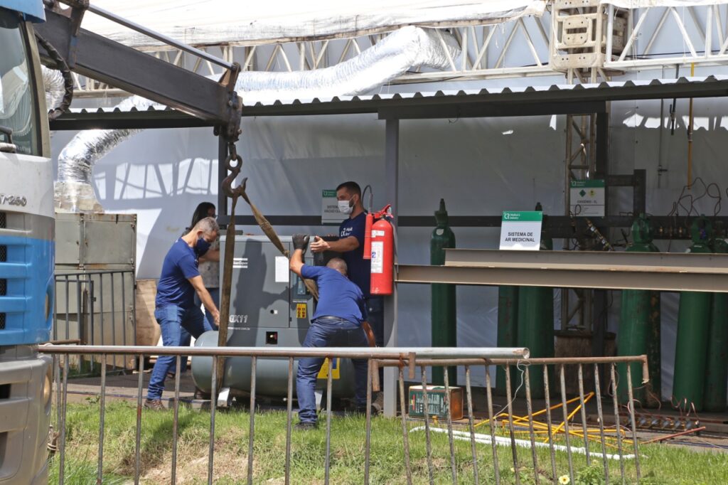 Hospital de Campanha de Aracaju comeca a ser desmontado apos desativacao