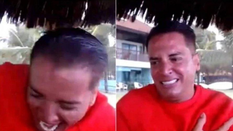 Leo Dias recebe descarga eletrica durante programa ao vivo veja video