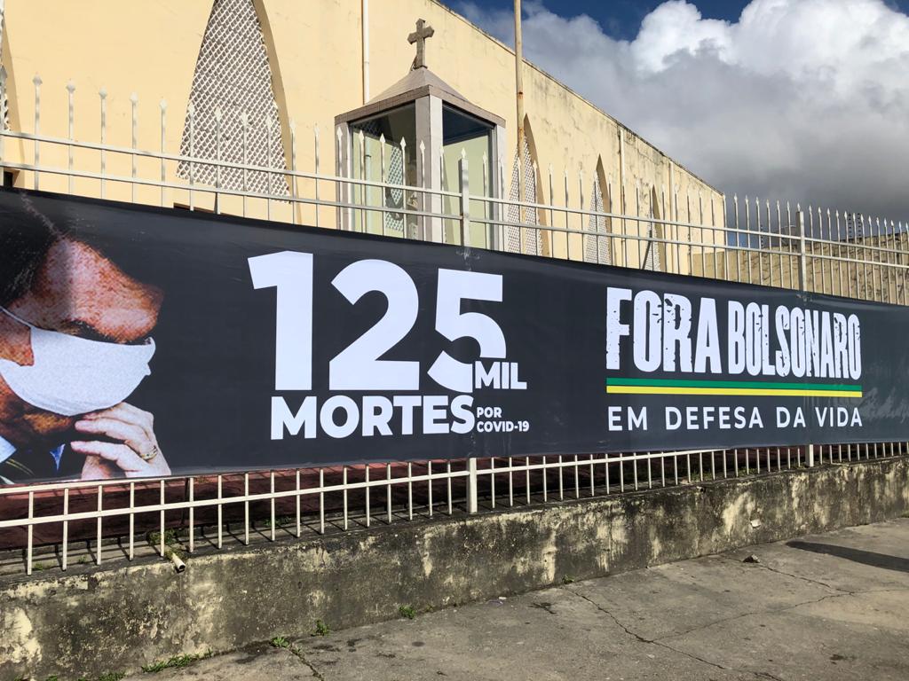 Movimentos sociais protestam contra Bolsonaro em Aracaju nesta segunda 7