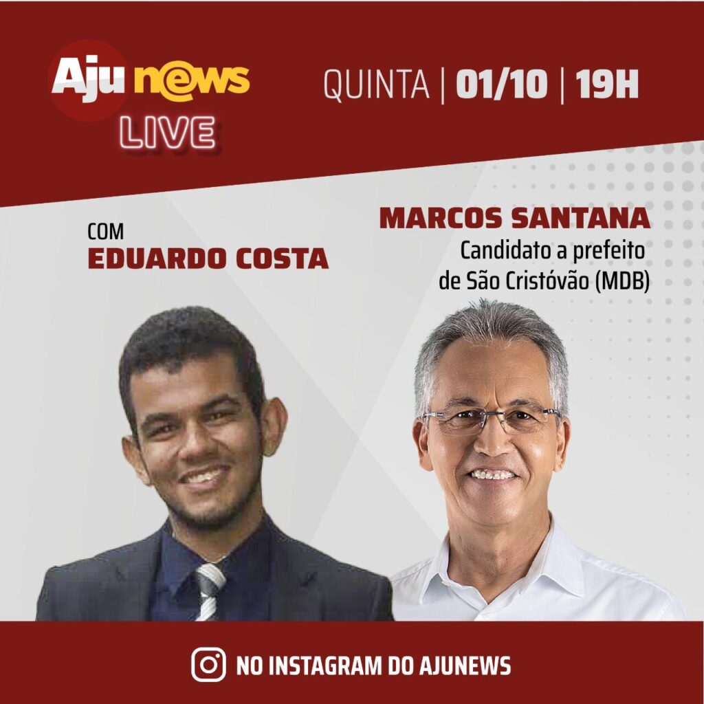 Prefeito de São Cristóvão, Marcos Santana é entrevistado pelo AjuNews nesta quinta (1º)