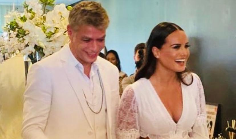 Ator Fabio Assuncao se casa com a advogada Ana Verena na presenca de poucos convidados