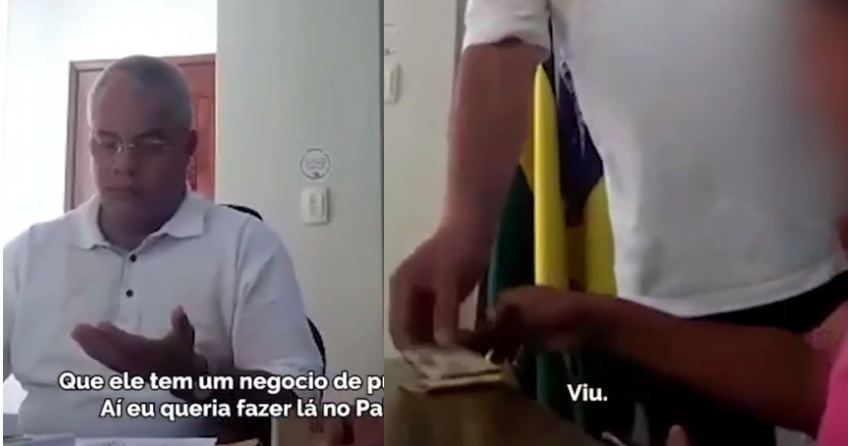 Em video prefeito de Socorro aparece dando dinheiro para mulher comprar cadeira de rodas