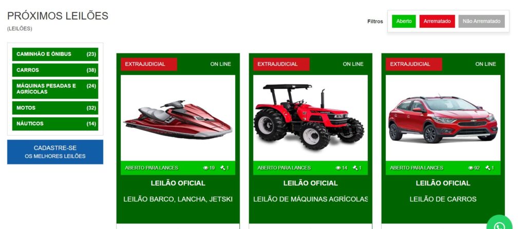 Estelionatarios tentam aplicar golpe do falso leilao virtual em Sergipe