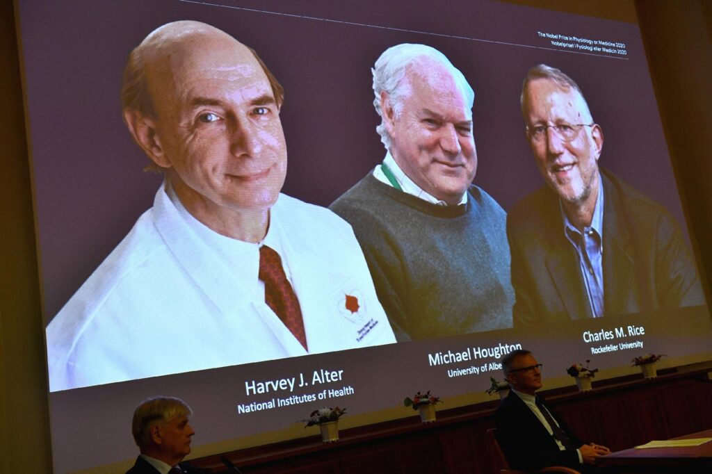 Nobel de Medicina e de cientistas que pesquisaram virus da hepatite C
