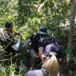 Policia faz reconstituicao do desaparecimento de jovem na Serra da Miaba 1