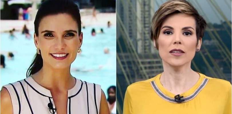 Reporter se confunde e chama apresentadora por nome de outra que ja deixou a Globo