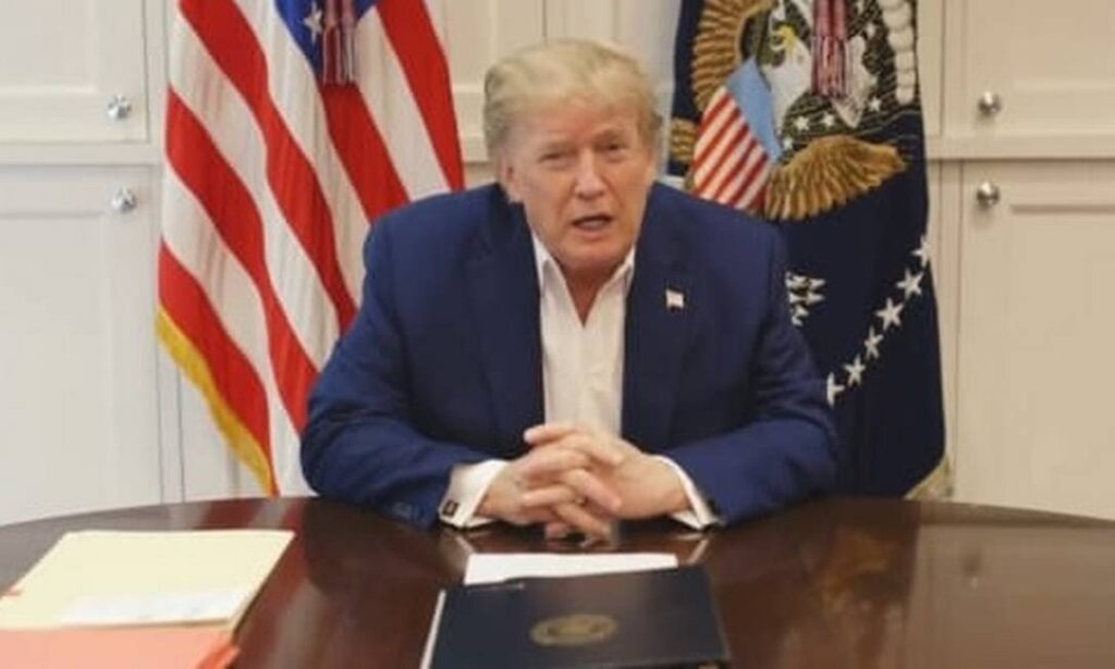 Trump diz em video que nao estava bem quando foi levado ao hospital mas agora esta melhor da covid 19