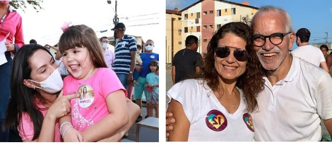 A uma semana do segundo turno Edvaldo e Danielle apostam em carreatas pelas ruas de Aracaju