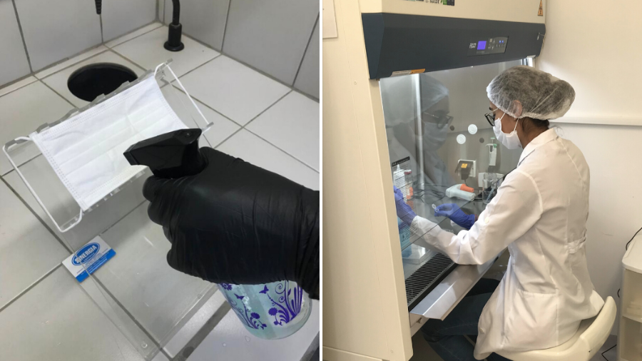 Cientistas criam spray que mata o coronavirus e protege mascara por 48h