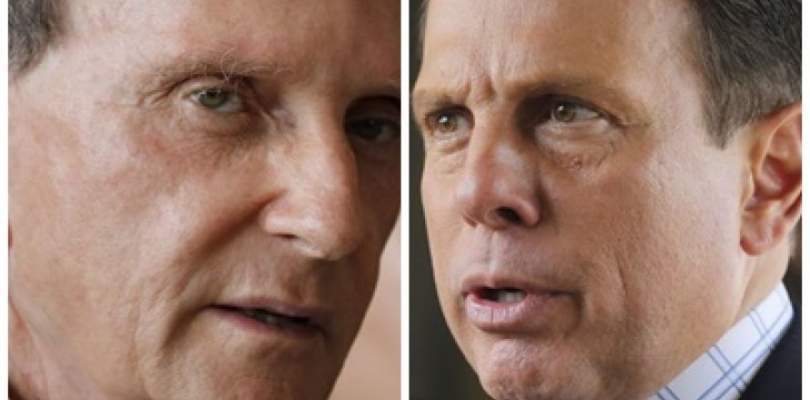 Confusao Crivella xinga Doria durante reuniao de partido veja video