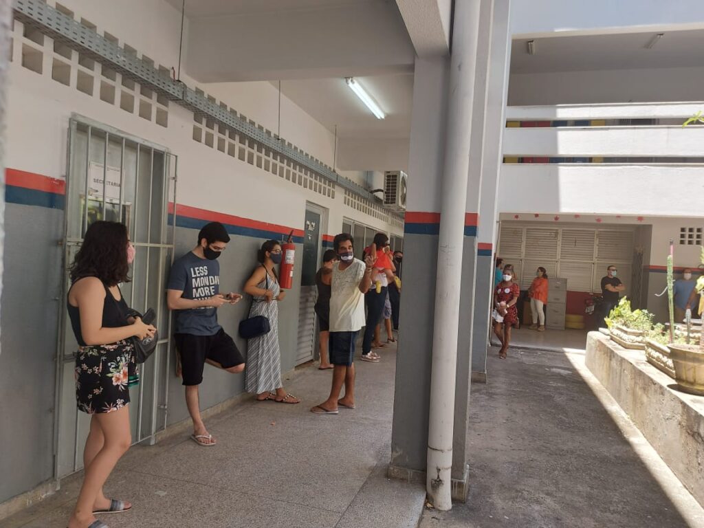 Em meio a pandemia eleitores de Aracaju destacam mais organizacao nos locais de votacao