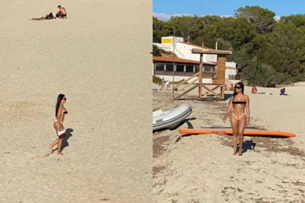 Em-viagem-à-Espanha-cantora-Simaria-é-flagrada-fazendo-topless-em-praia
