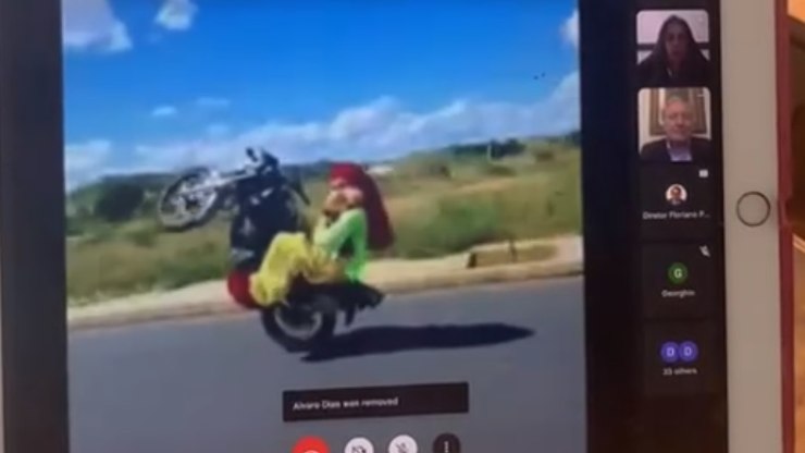 Hacker invade aula remota de Lewandowski na USP e exibe video da Carreta Furacao