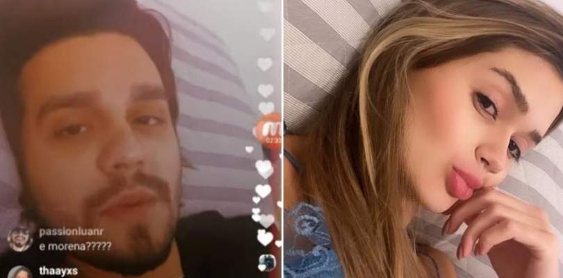 Luan Santana e Franciny aparecem na cama e fronhas identicas fomentam rumores de relacionamento serio