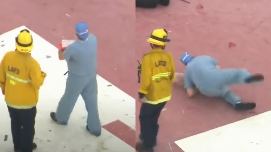 Medico deixa coracao de doador cair no chao apos tropecar nos EUA veja video