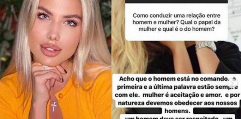 Modelo ex de jogador brasileiro irrita fas por declaracoes machistas devemos obedecer nosssos homens